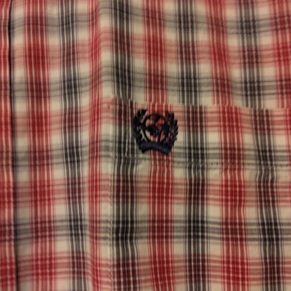 Cinch shirt mens M Medium red black plaid button western long sleeve rodeo - Picture 3 of 8